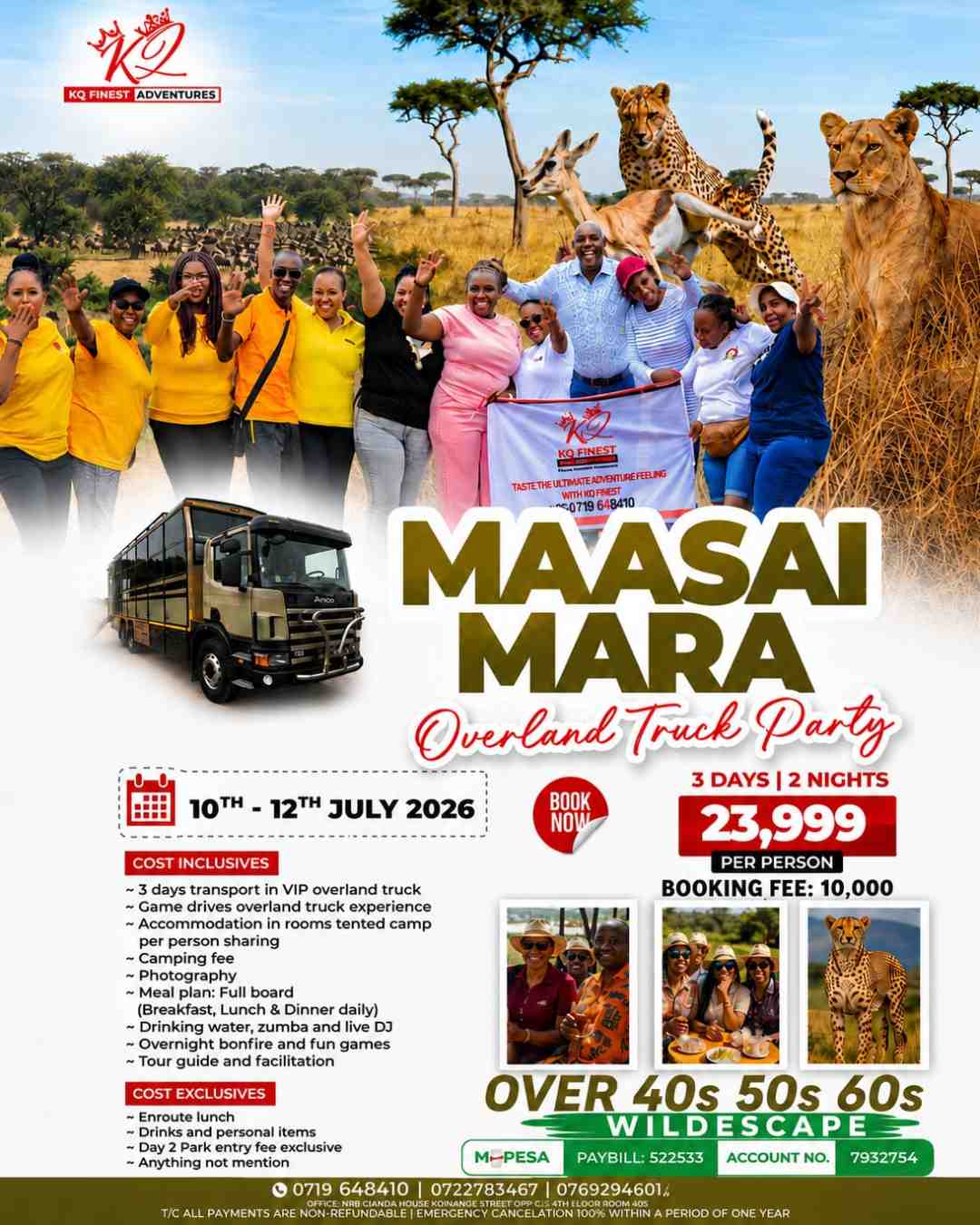 MASAI MARA OVERLAND TRUCK PARTY